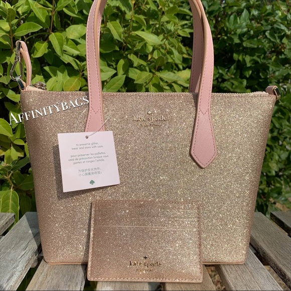 Kate spade set small joeley glitter satchel card - Picture 2 of 8
